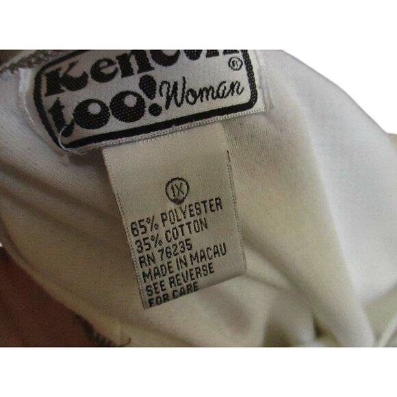 Vintage 1990s Womens African T-shirt XL Postmark Wildlife Kenneth,Too Top Padded - Picture 5 of 5